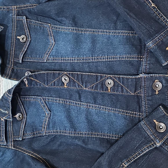 Rewash Dark Blue Juniors Denim Jacket - Picture 4 of 4